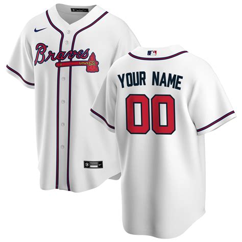 women's atlanta braves nike white home replica custom jersey|Women’s Atlanta Braves Nike White Home Replica Team Jersey.